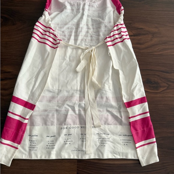 Kate Spade Pink and White Striped Eat Cake for Breakfast Apron - Picture 3 of 5